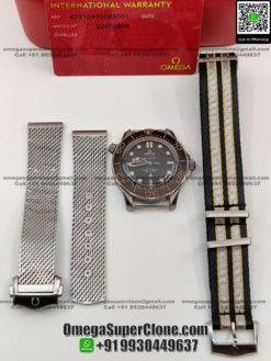 omega no time to die titanium swiss replica watch