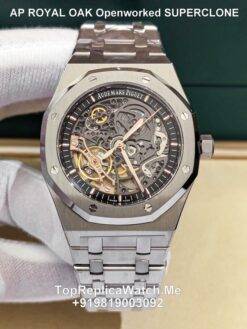 Audemars Piguet Royal Oak 15500 Super Clone Watch | Black Dial | 1:1 4302 Swiss Clone Movement (Copy)