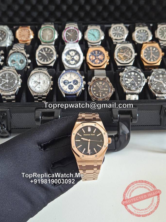 ap royal oak 15510 rose gold clone
