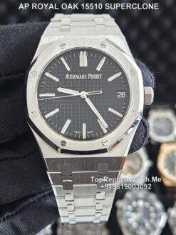Audemars Piguet Royal Oak 15500 Super Clone Watch | Black Dial | 1:1 4302 Swiss Clone Movement (Copy) (Copy)