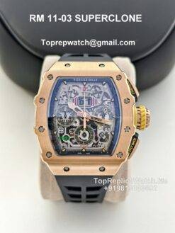 richard mille rm 11-03 rose gold watch