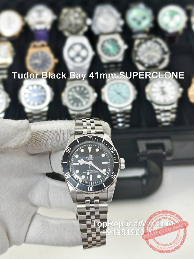 tudor black bay 41 clone