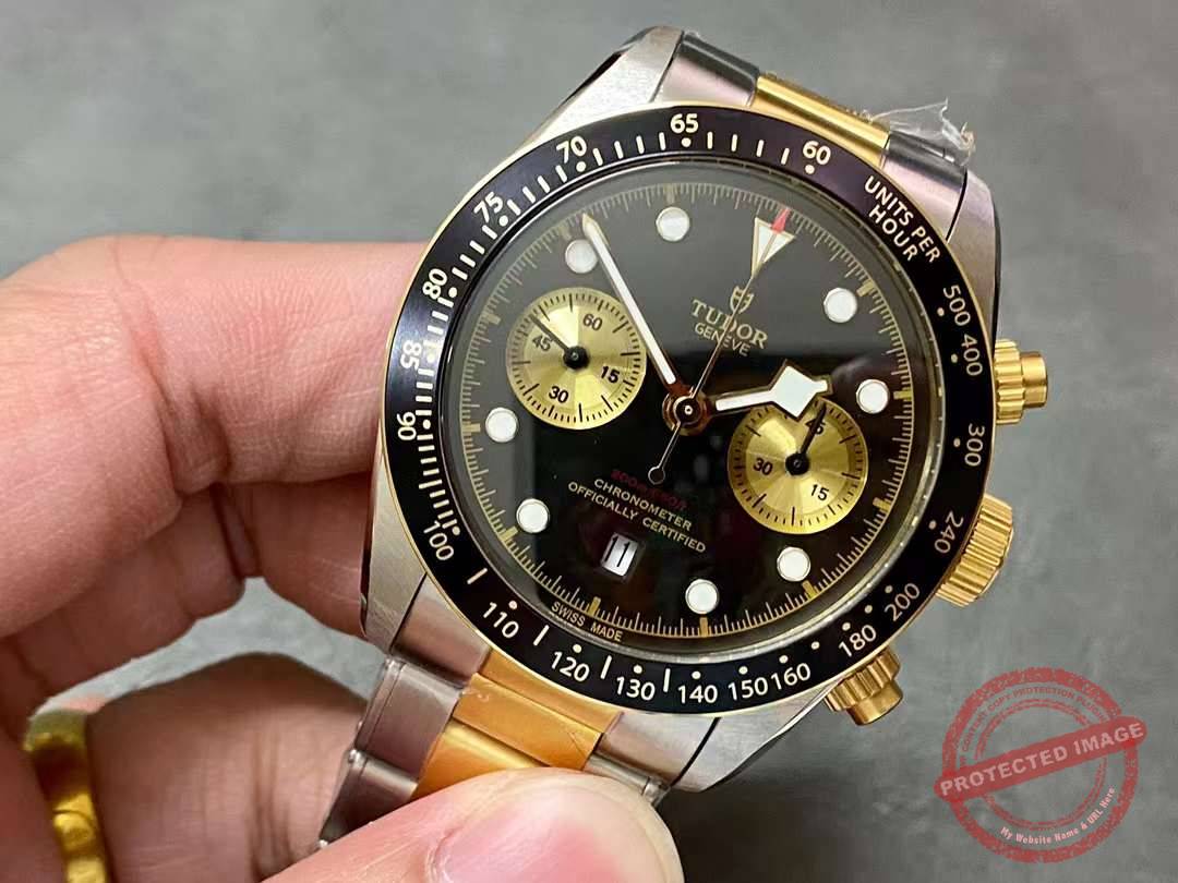 tudor black bay chrono s&g clone