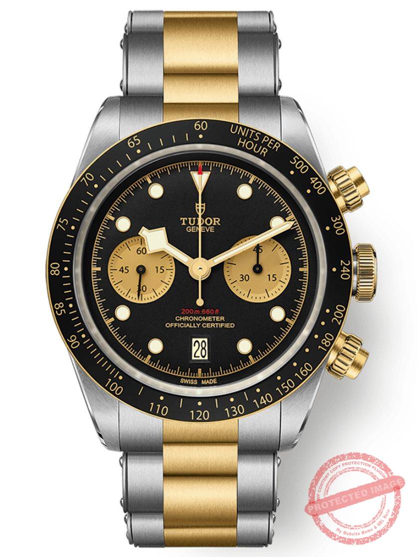 tudor black bay chrono s&g watch