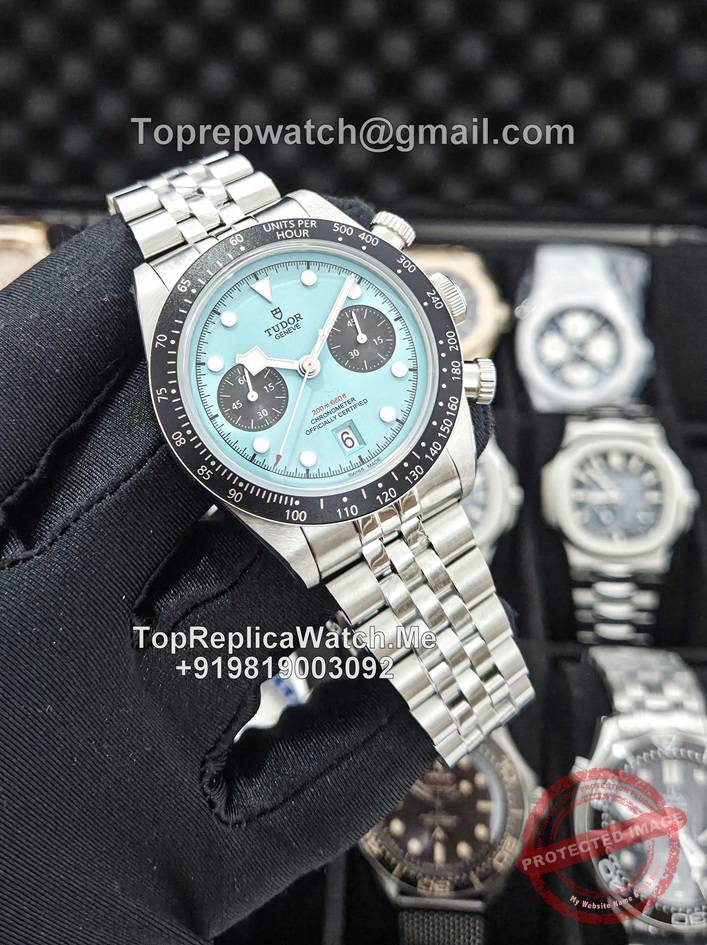 tudor black bay flamingo blue replica