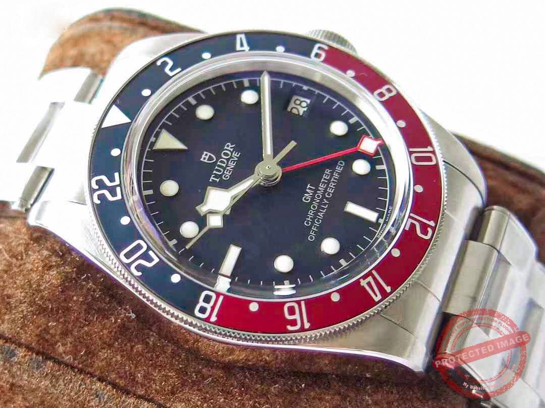 tudor black bay gmt pepsi black dial superclone