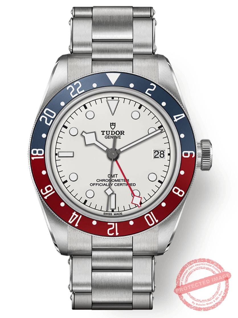 tudor black bay gmt pepsi white dial