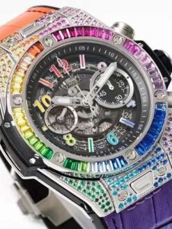 Hublot big bang titanium rainbow watch