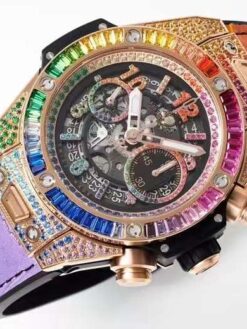 Hublot big bang unico gold rainbow watch