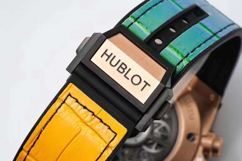 Hublot big bang unico king gold rainbow strap