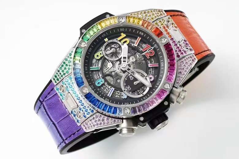 Hublot big bang unico titanium rainbow replica watch