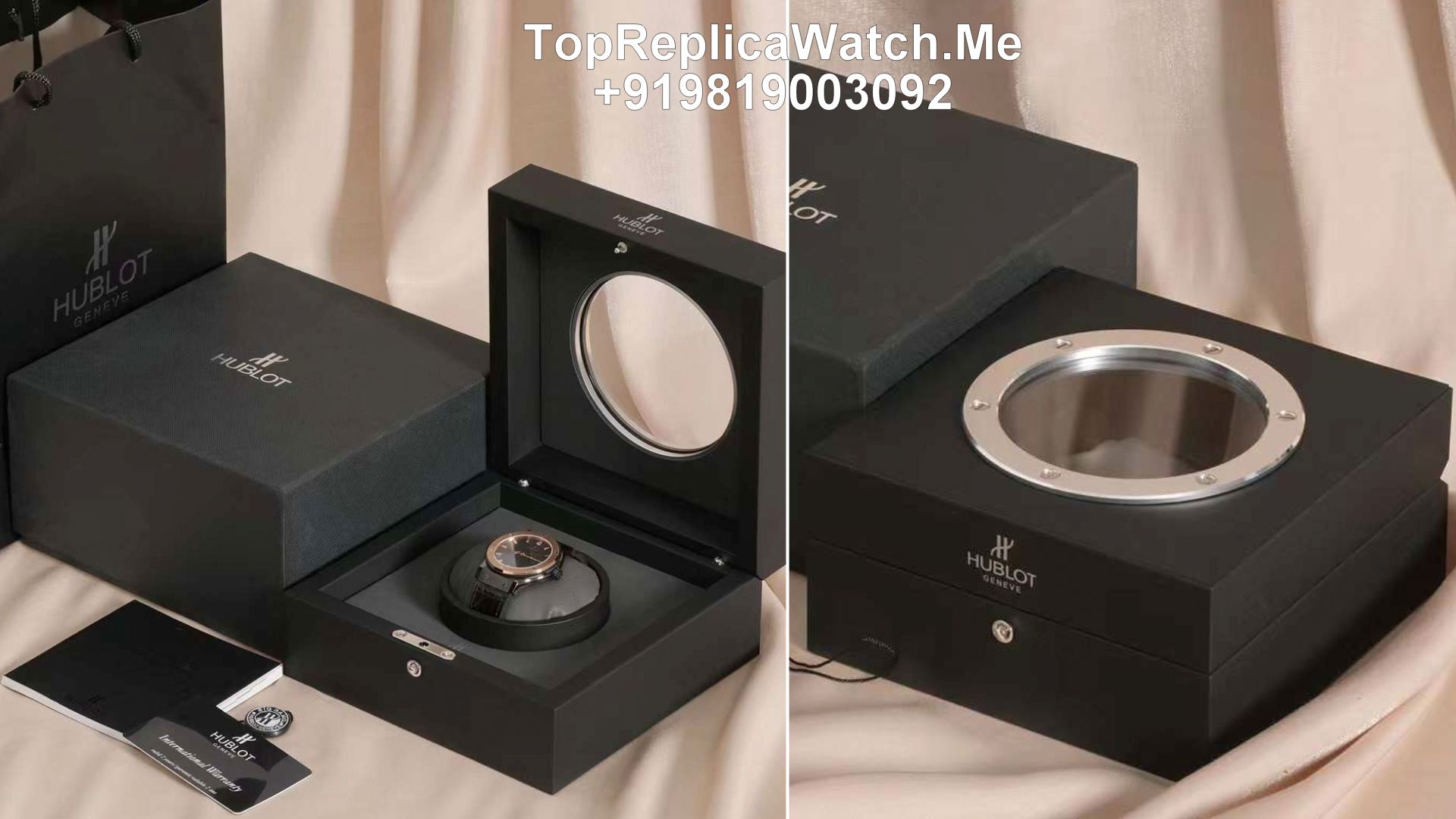 Hublot box with papers