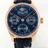 IWC Portugieser Perpetual Calendar blue dial watch