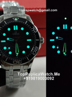 Omega Seamaster diver 300m black dial watch