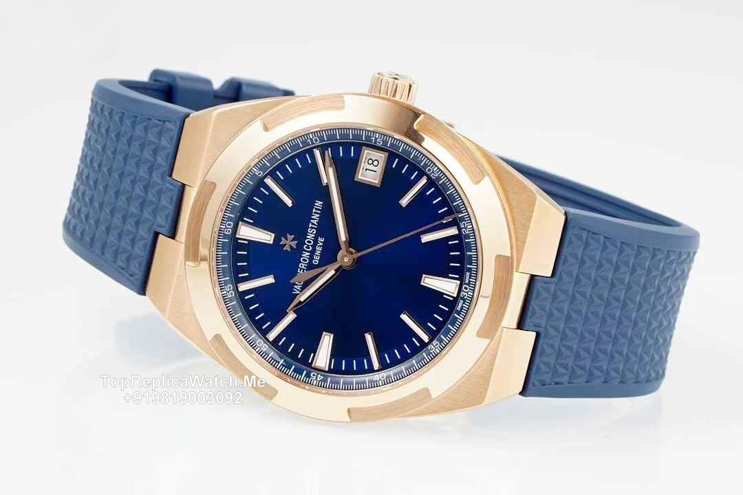 Vacheron Constantin Overseas blue dial watch