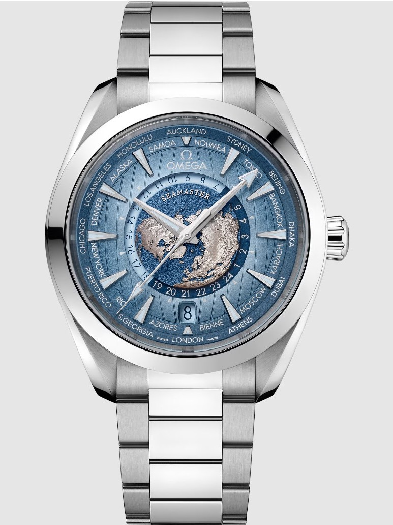 omega aqua terra worldtimer summer blue dial