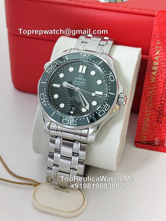 omega diver green dial watch