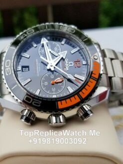 omega seamaster chronograph black dial watch