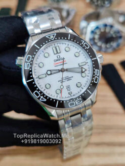 omega seamaster diver 300m white dial watch